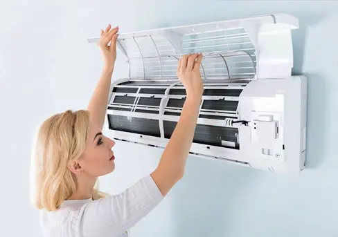 Professional air conditioner servicing